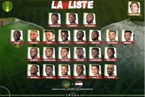 Élim Coupe Arabe : La liste des 23 de la Mauritanie 