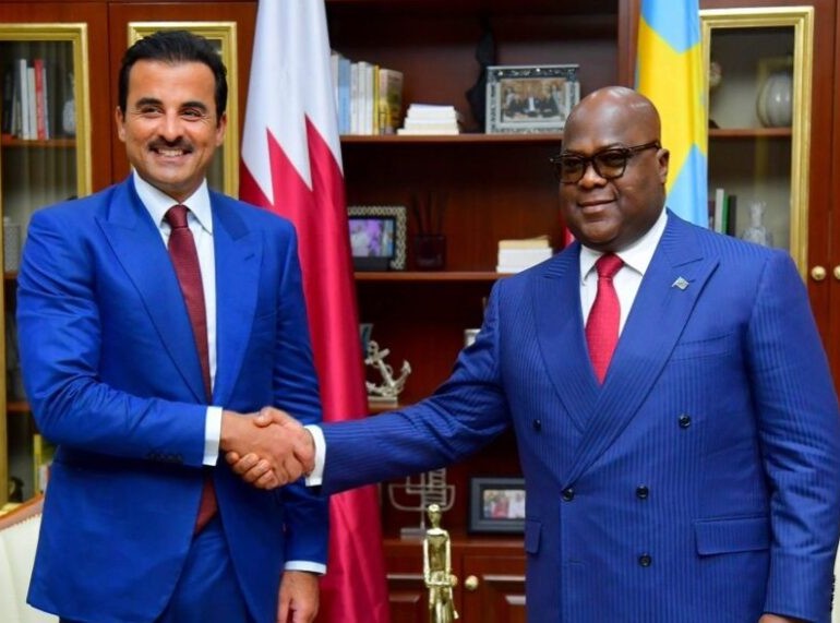 En visite en RDC, l'émir du Qatar signe six accords et évoque le processus de paix