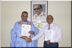 M. Ahmedna GHAILANI un jeune homme d’affaire de Nouadhibou va soutenir le Marathon International de Nouadhibou pendant 5 ans !