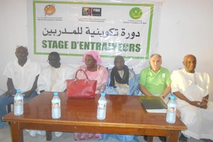 Les Jeunes à l’école du Basket-ball à Boghé