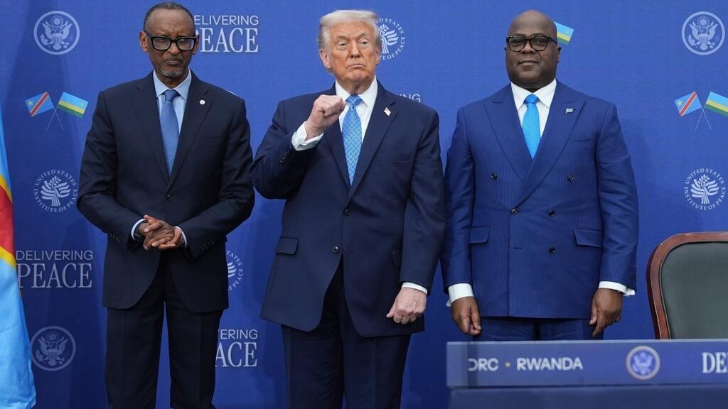 RDC-Rwanda : Félix Tshisekedi et Paul Kagame signent l’accord de paix sous l’égide de Donald Trump
