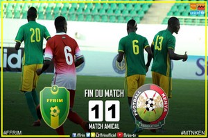 Match amical à Agadir au Maroc : la Mauritanie et le Kenya se neutralisent 1 but partout