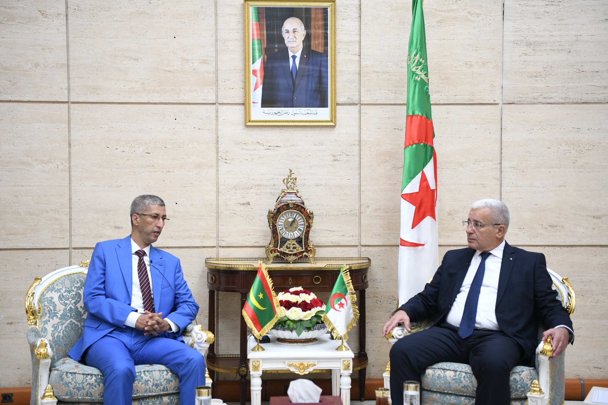 Boughali reçoit le président du groupe d’amitié parlementaire Mauritanie-Algérie