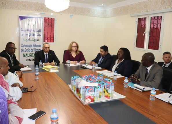 Le président de la Commission Nationale des droits de l’homme se réunit avec une délégation américaine