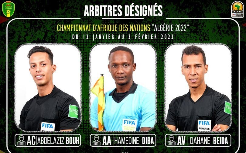 CHAN 2022 : la CAF désigne trois arbitres mauritaniens 