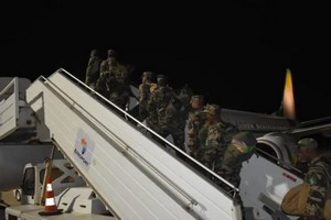 Départ pour Bangui d’un nouveau contingent pour la force de maintien de la paix