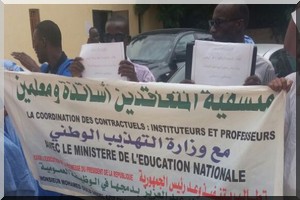Les enseignants et professeurs contractuels continuent de protester