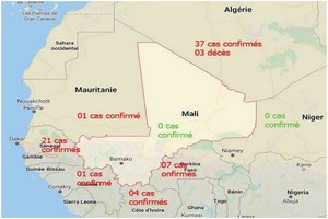 Coronavirus: 6 des pays voisins du Mali désormais touchés par la pandémie