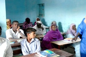 Mederdra: les élèves de Dar Baida, sous des abris provisoires