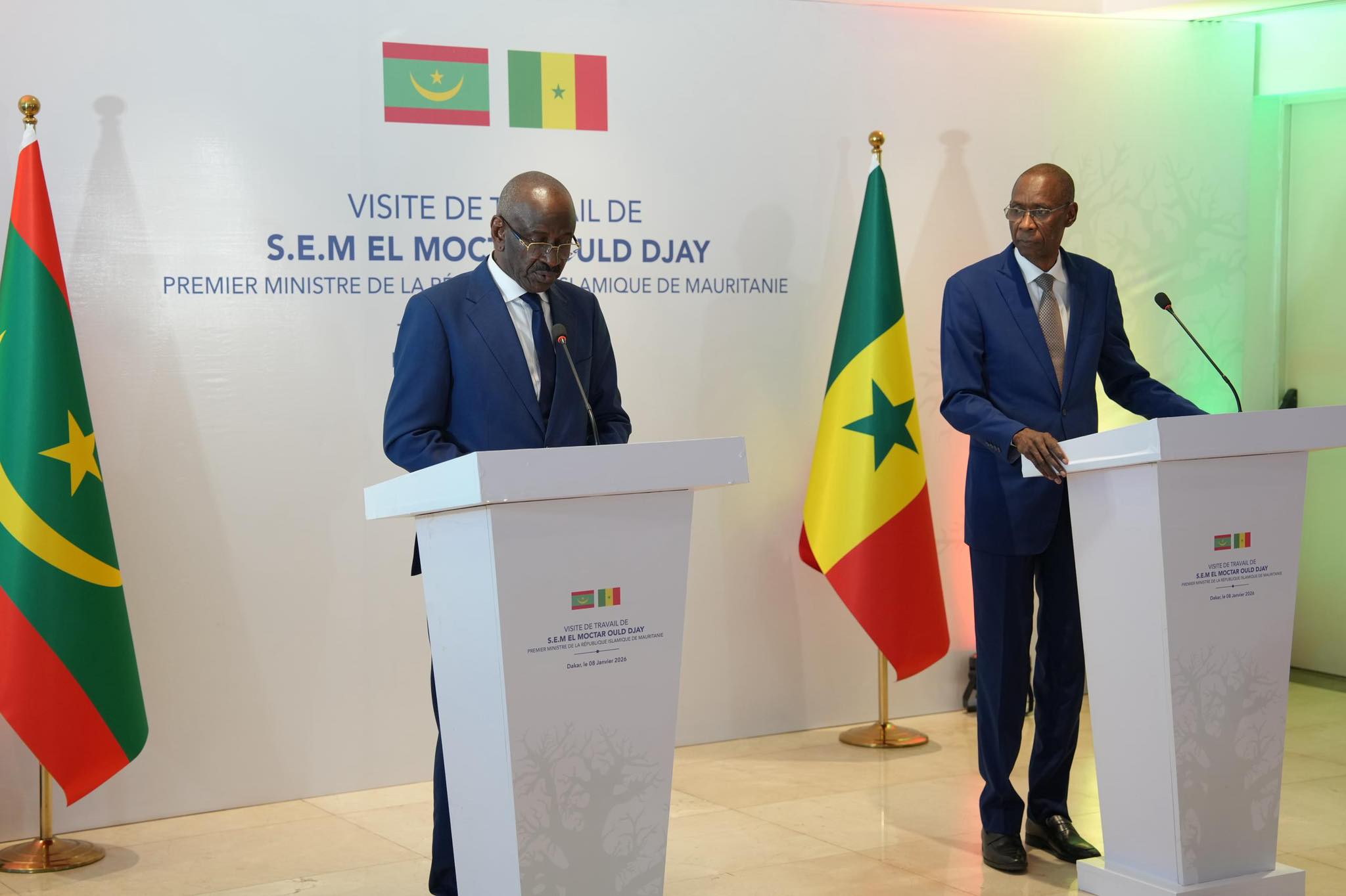 Communiqué conjoint au terme de la visite de travail et d’amitié du Premier ministre au Sénégal 