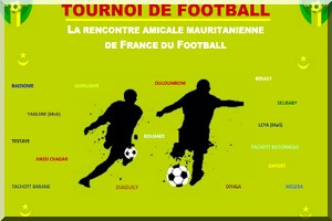Dimanche 18 Octobre 2015 à 10h c’est la finale du tournoi de football des mauritaniens de France organisé à Aubervilliers