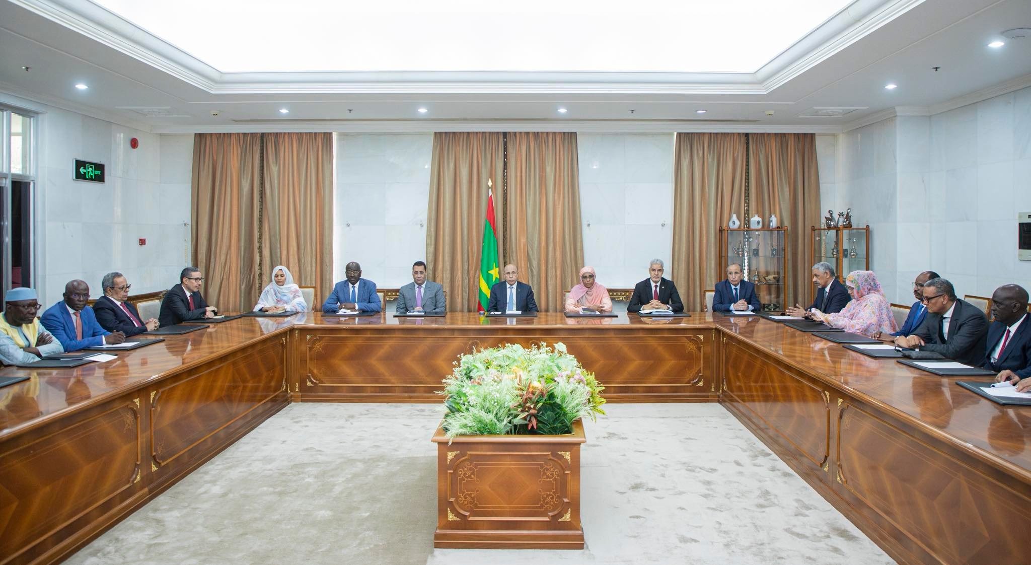 Le Président de la République rencontre la direction de la campagne du candidat mauritanien élu à la BAD