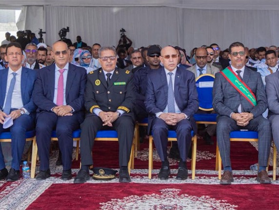 Nouadhibou: le Président de la République supervise l’inauguration et la pose de la première pierre d’installations de développement et de service