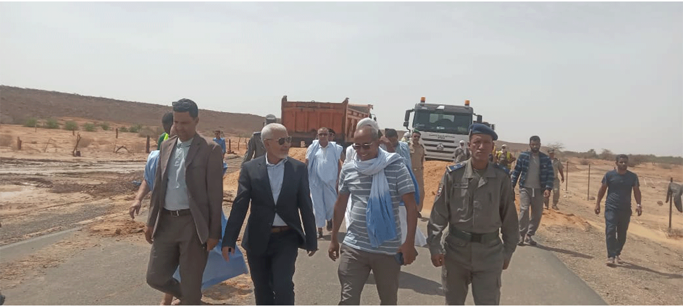 Le wali de l’Adrar visite le village de Kseir Torchane après les pluies
