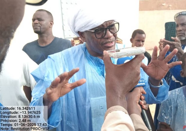 Stade municipal de Bababé: le maire satisfait de l’état d’avancement du chantier