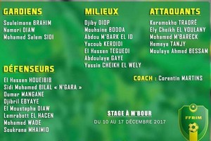 Stage à M’Bour : Les 23 convoqués !