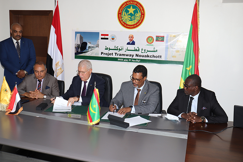Signature d'un mémorandum d'entente pour la construction d'un tramway à Nouakchott 